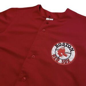 Men’s MLB Boston Red Sox Baseball Jersey Top True Fan Medium M